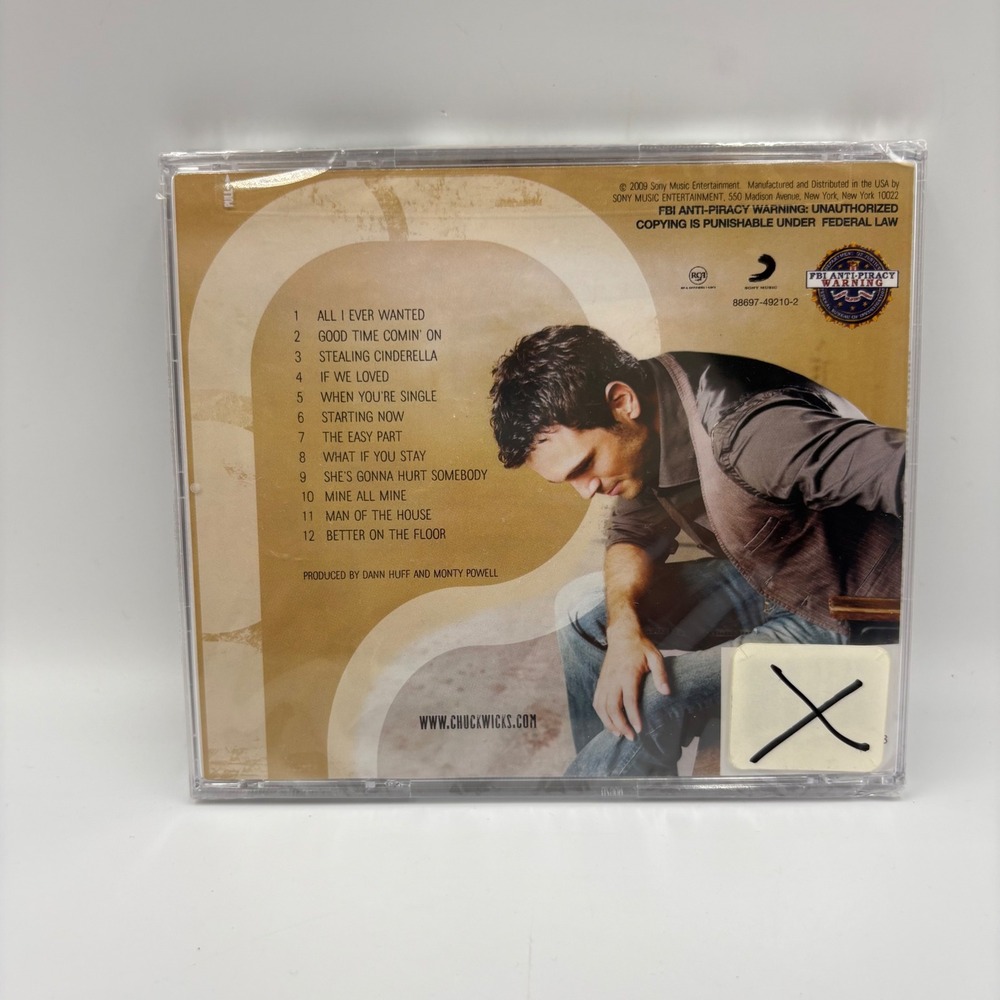 Chuck Wicks Starting Now CD 2009 Country Music Stealing Cinderella 88697-49210-2 - Picture 3 of 6